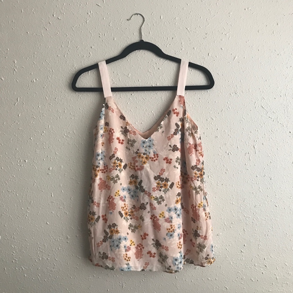 Massimo Dutti Floral Cream Top
